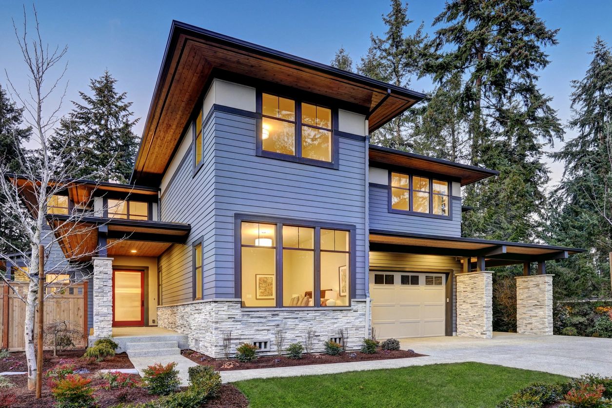 Modern residential home exterior